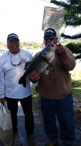 Joe and Greg withh 11.26 pound bass